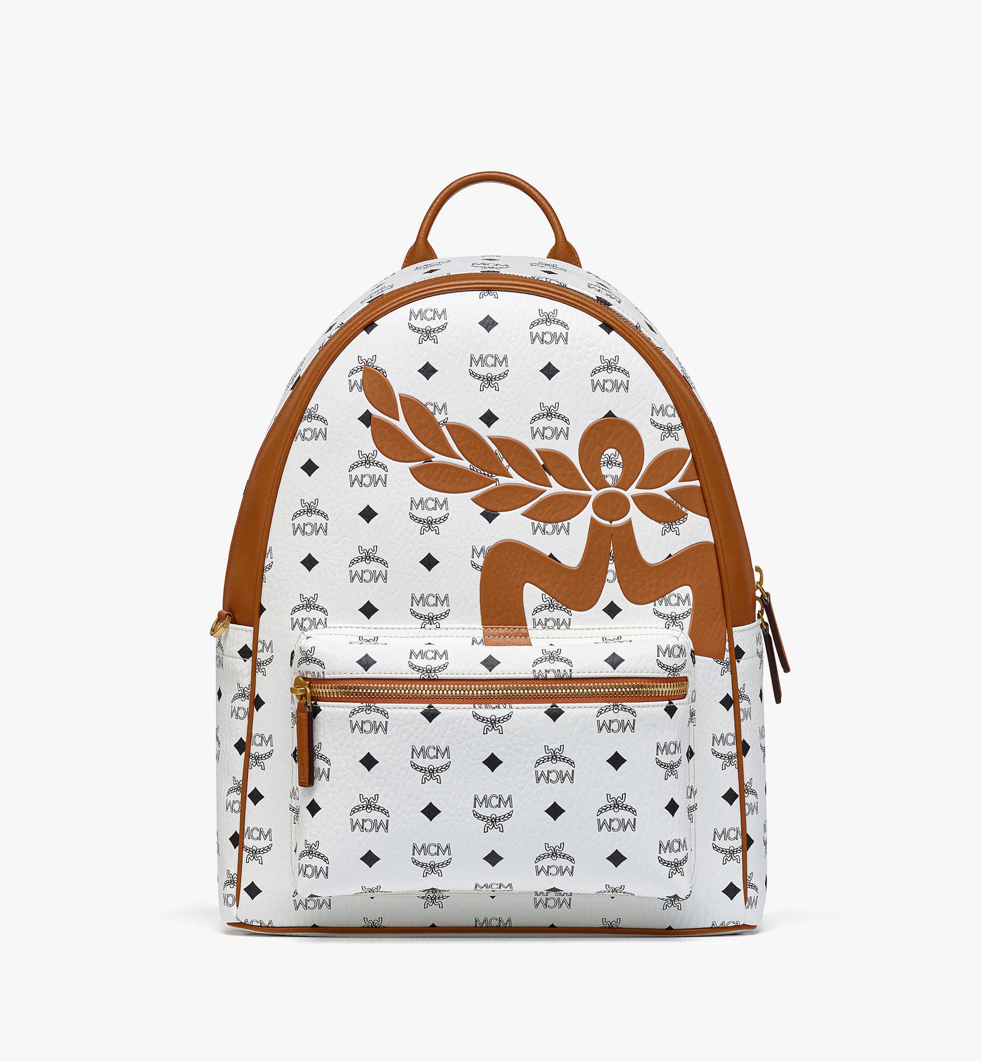 White hot sale mcm bookbag